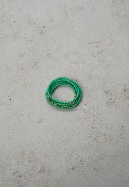 daisy bracelet | emerald
