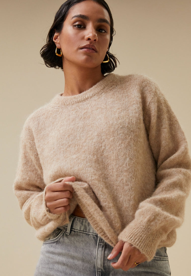 lana eco pullover | pebble