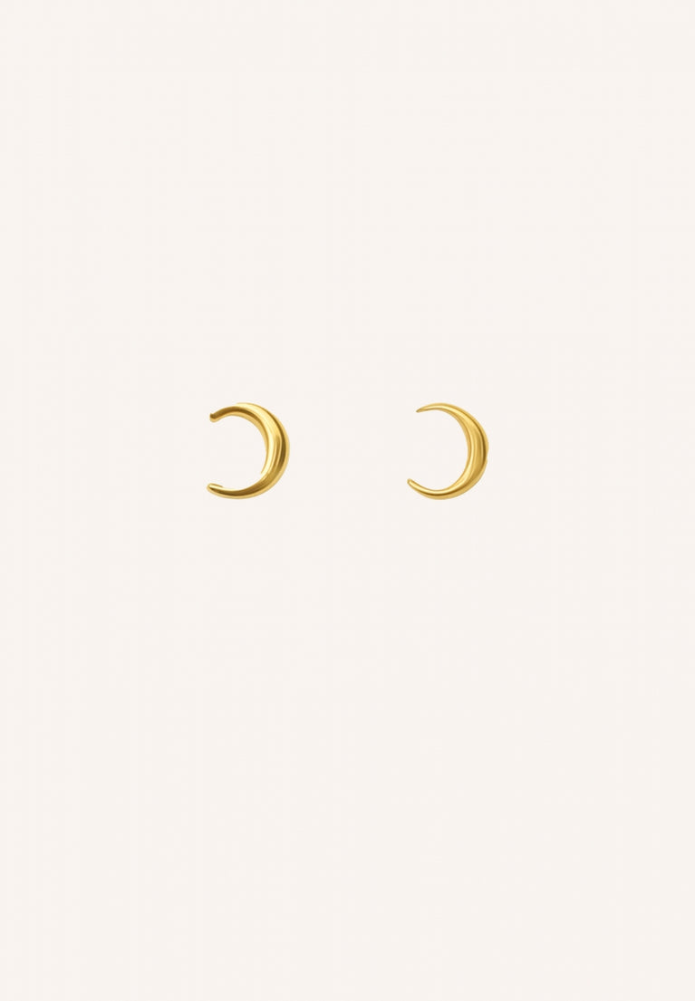 half moon earring | gold