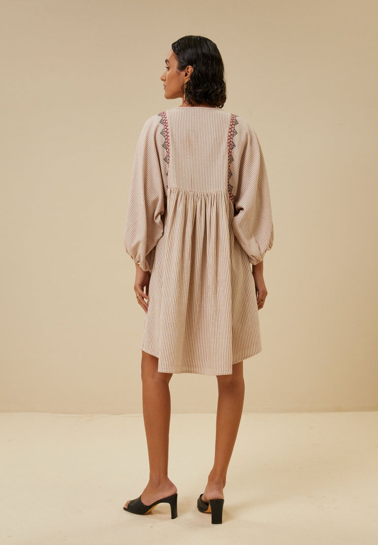 philou handloom dress | bricks