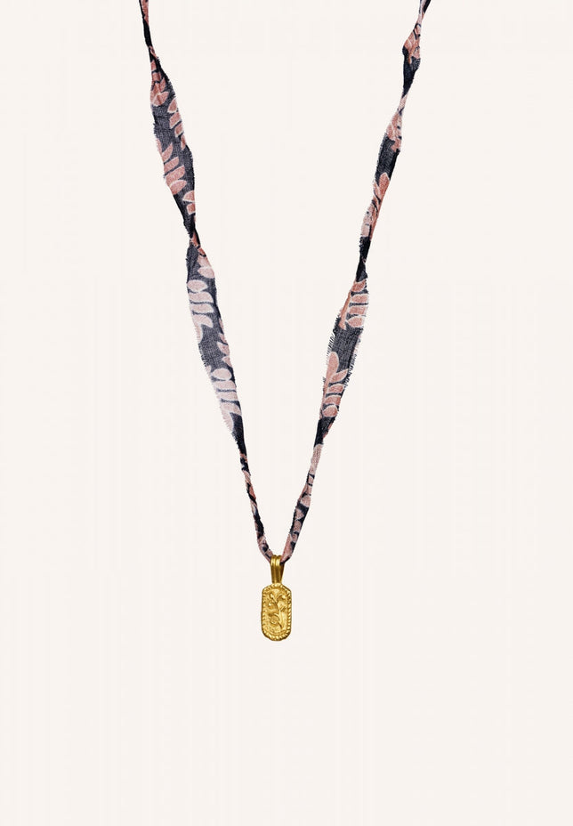 varanasi necklace | leaf print