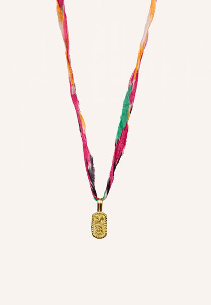 varanasi necklace | summer ikat print